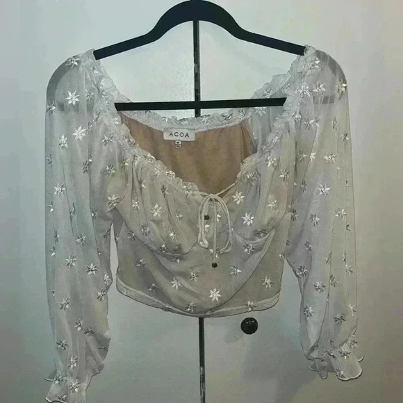 Acoa White blouse - Picture 3 of 10